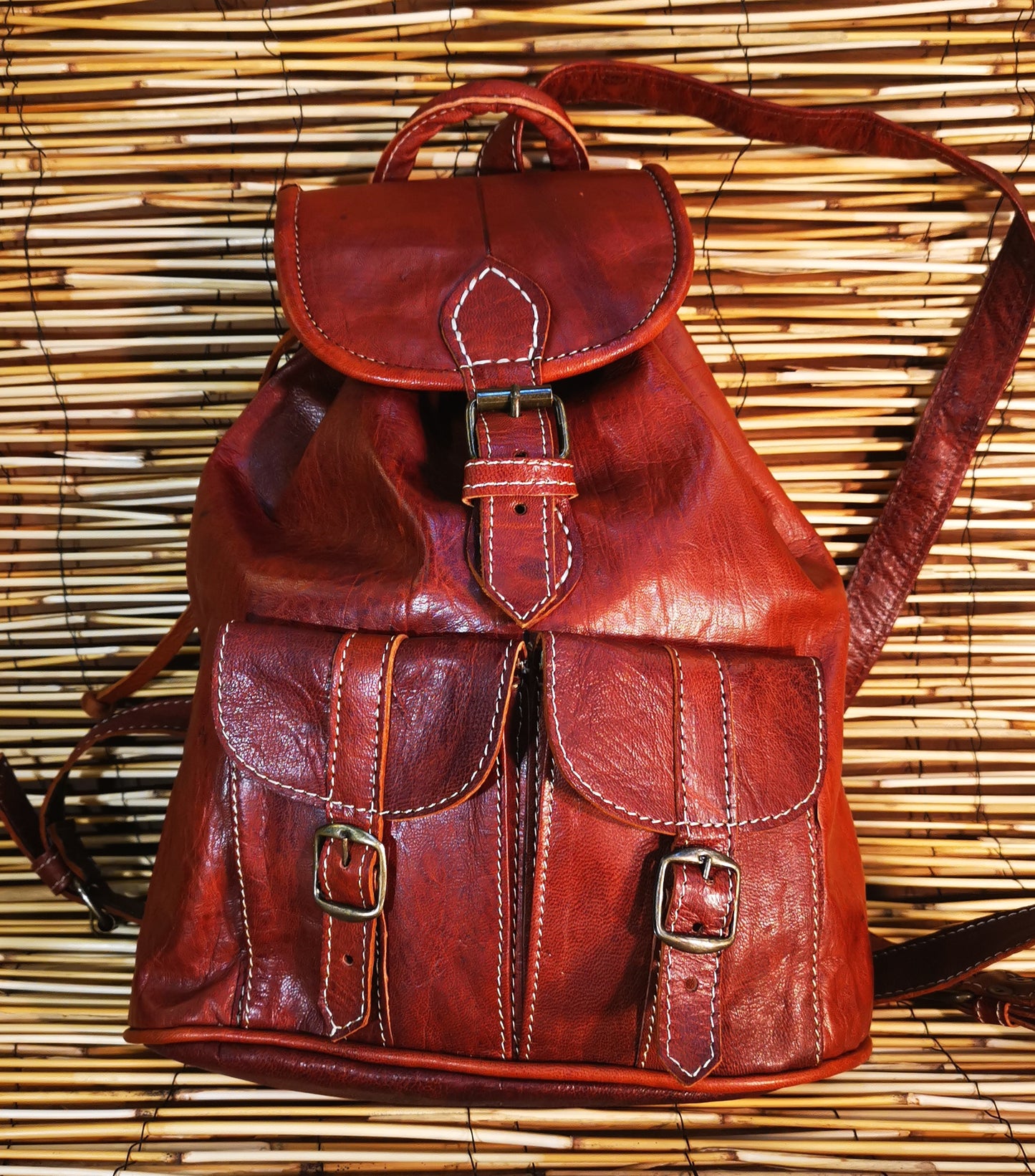 Sac à dos double poche