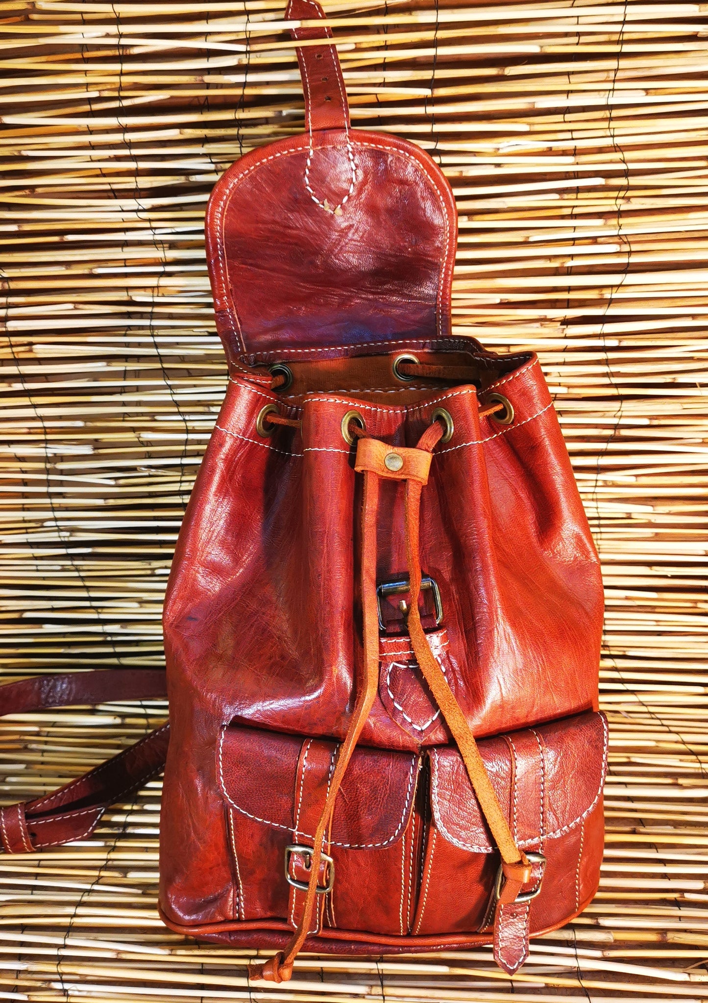 Sac à dos double poche