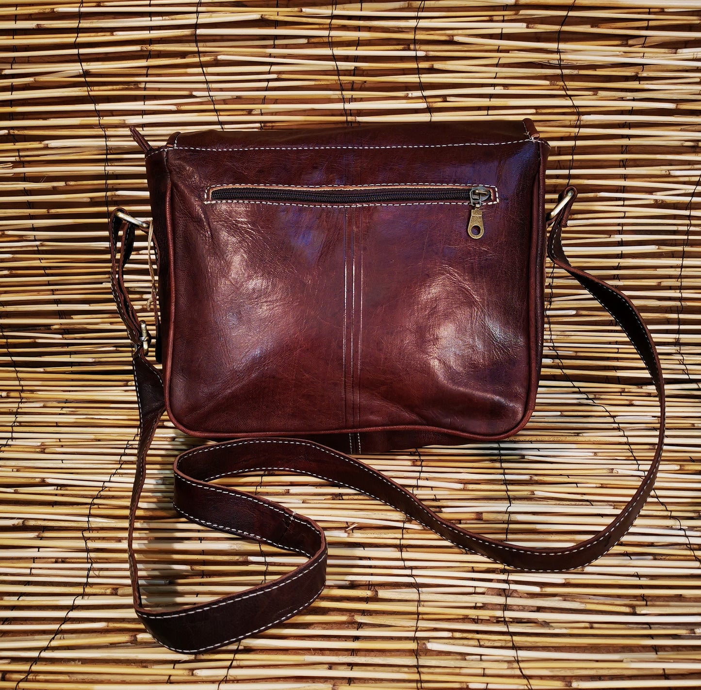 Sac à main double sangle retangle
