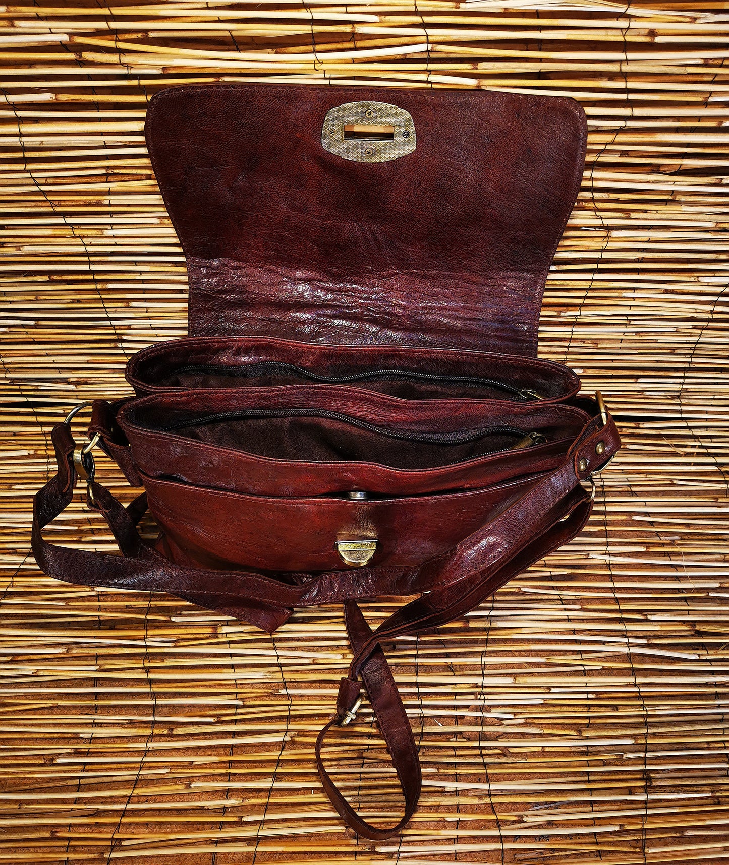 Sac à main double zip