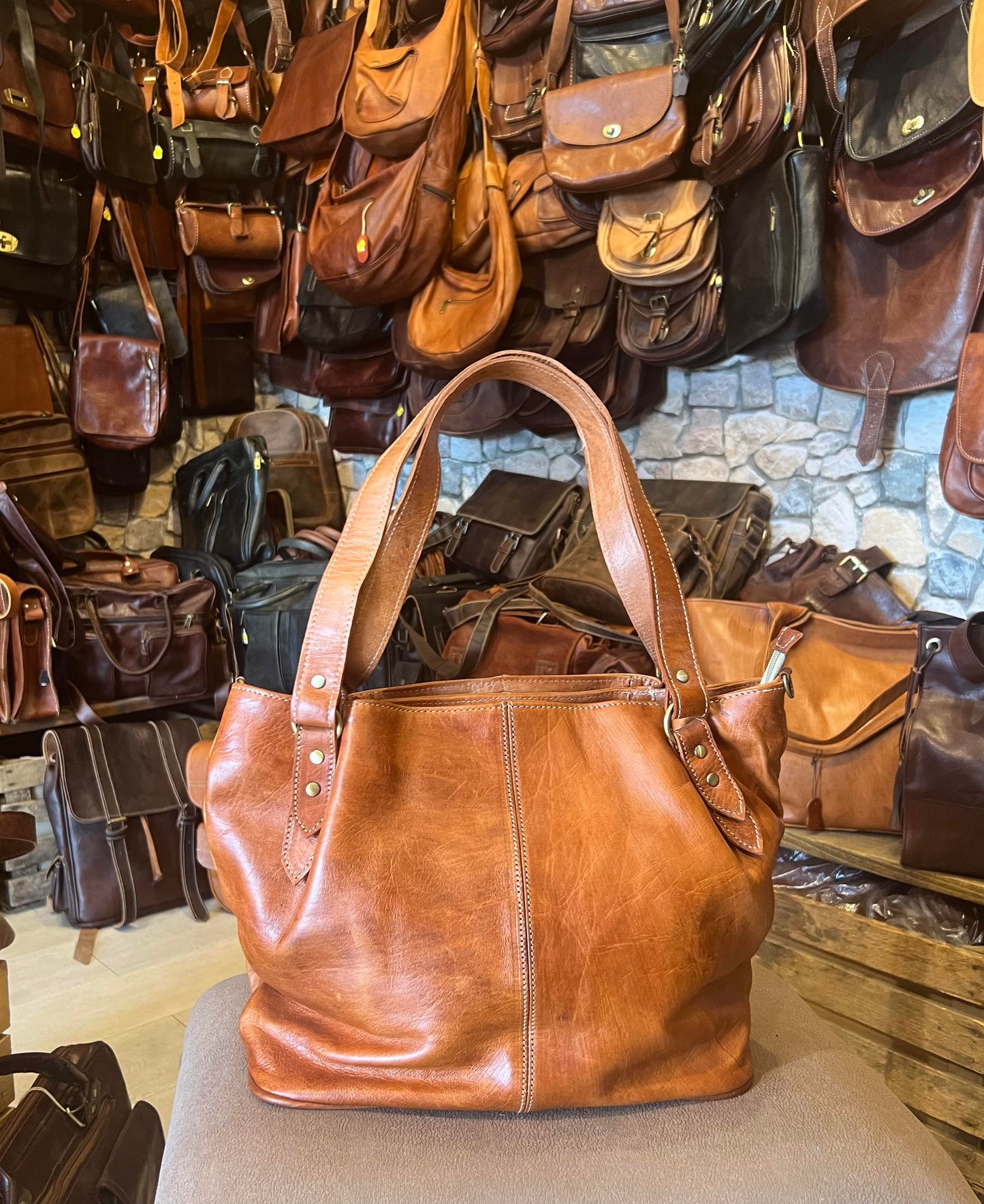 Sac cabas triple poches