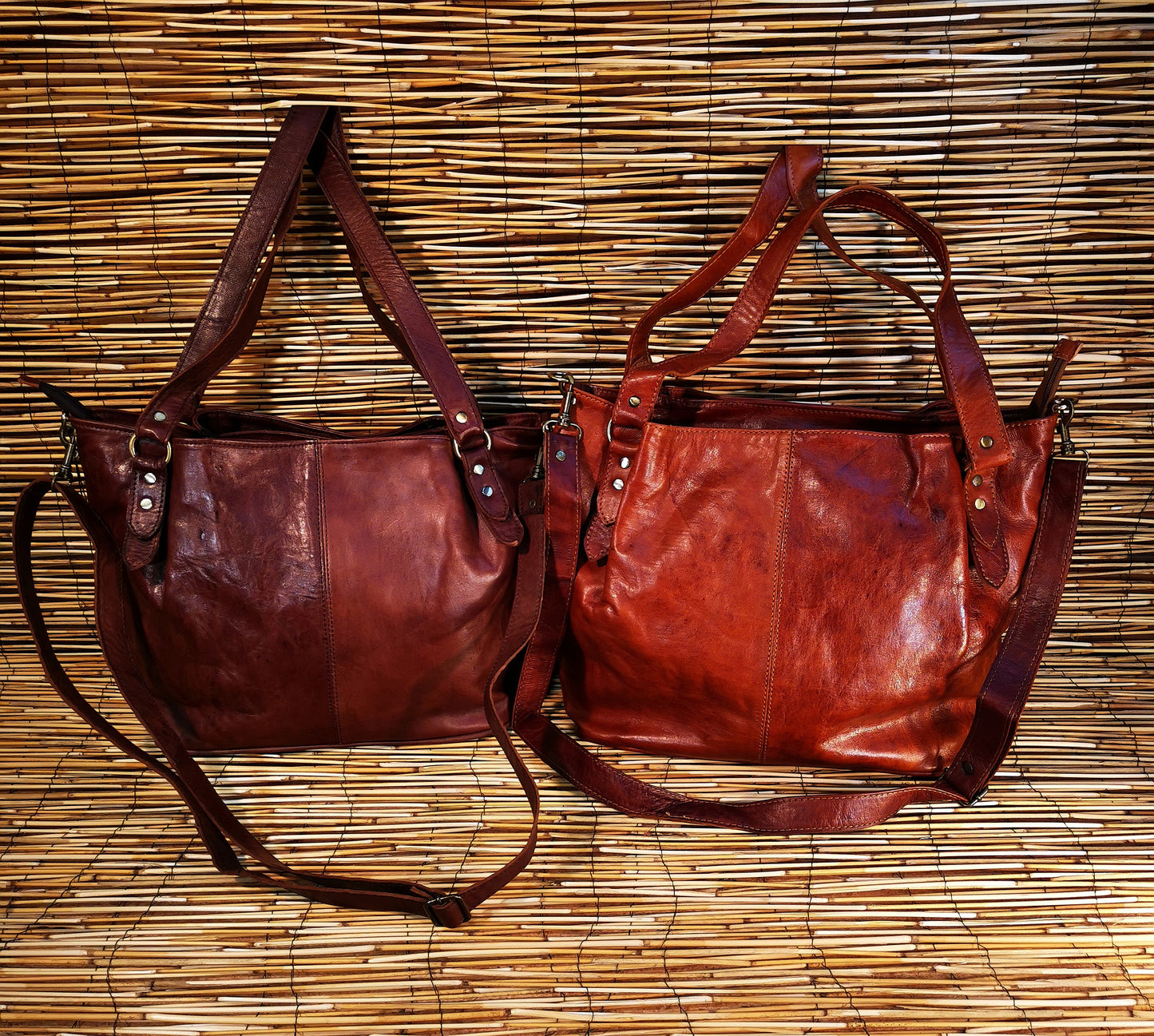 Bolso tote con tres bolsillos