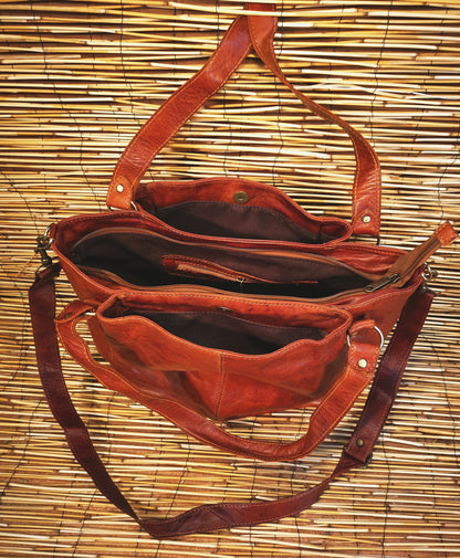 Bolso tote con tres bolsillos